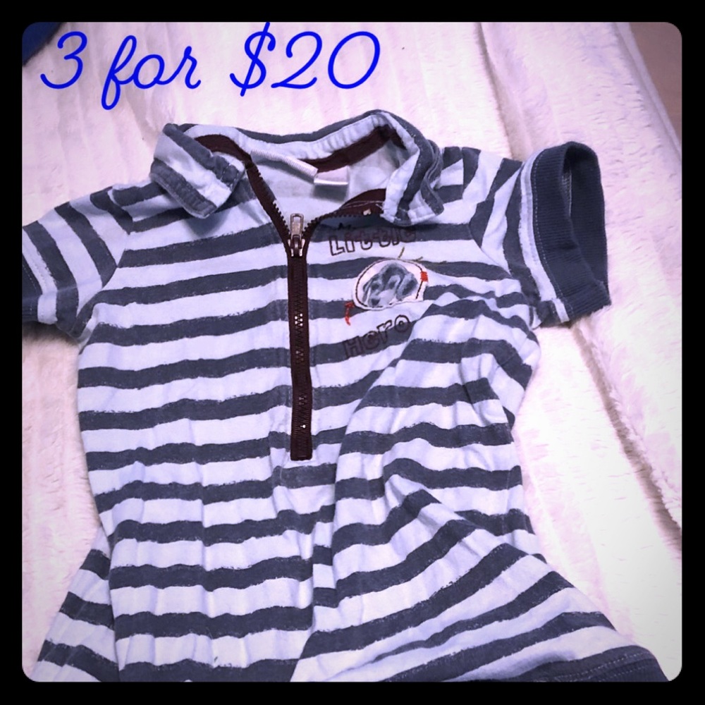 1st Impressions striped shortie romper 24M 3for$20